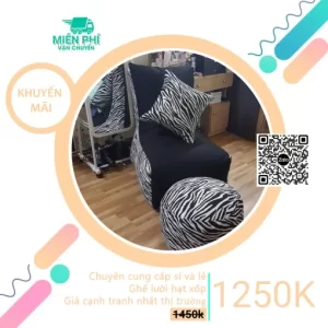 Ghế lười hạt xốp sofa mẫu ngựa vằn GL181