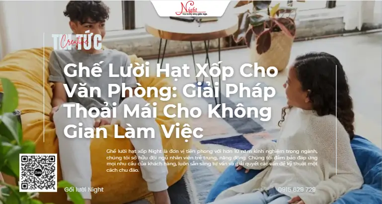 ghe luoi hat xop night cho van phong