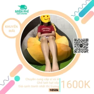 Trọn bộ Ghế lười hạt xốp hình giọt nước tiện lợi nhỏ gọn GLN028